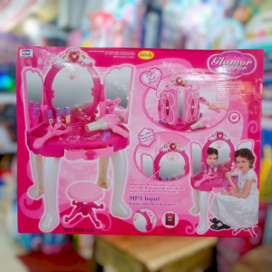 Girls' Glamour Mirror & Vanity Play Set (with Light and Music)
