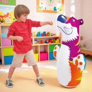 Intex 44669NP Inflatable 3D Bop Bags – Dragon, Dinosaur & Dolphin "Hit Me" Set