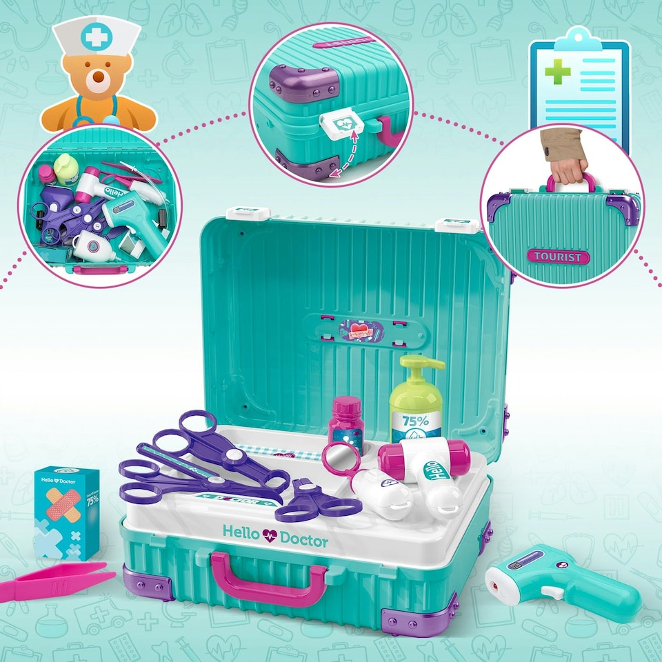Hello Doctor" Healthy Day Real Action Play Set - Image 4