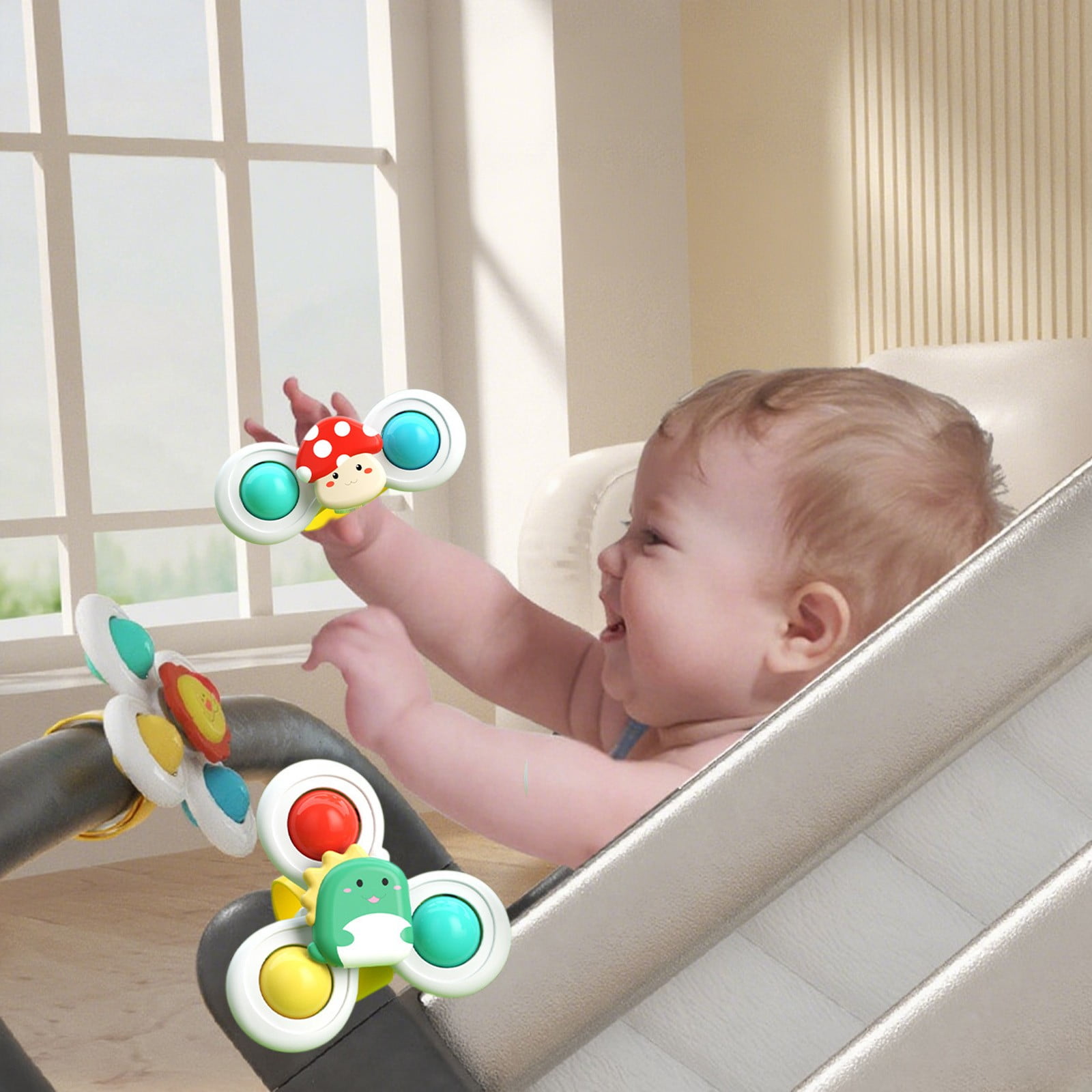Spin & Pop Trio: Animal-Themed Suction Cup Sensory Spinners - Image 10
