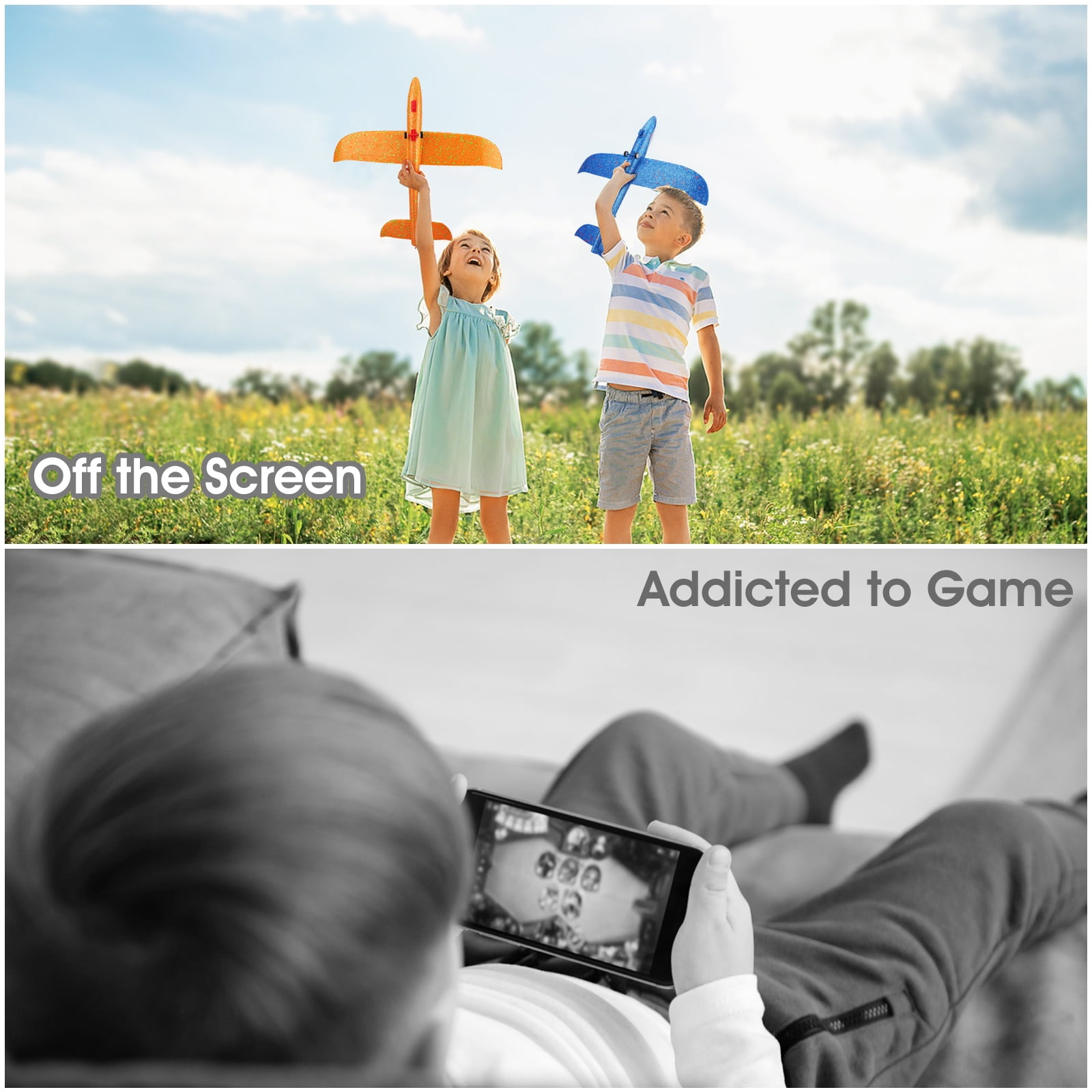 Bluejay 2-Pack LED Foam Airplane Launcher Set: Ultimate Outdoor Flying & Shooting Game - Image 5