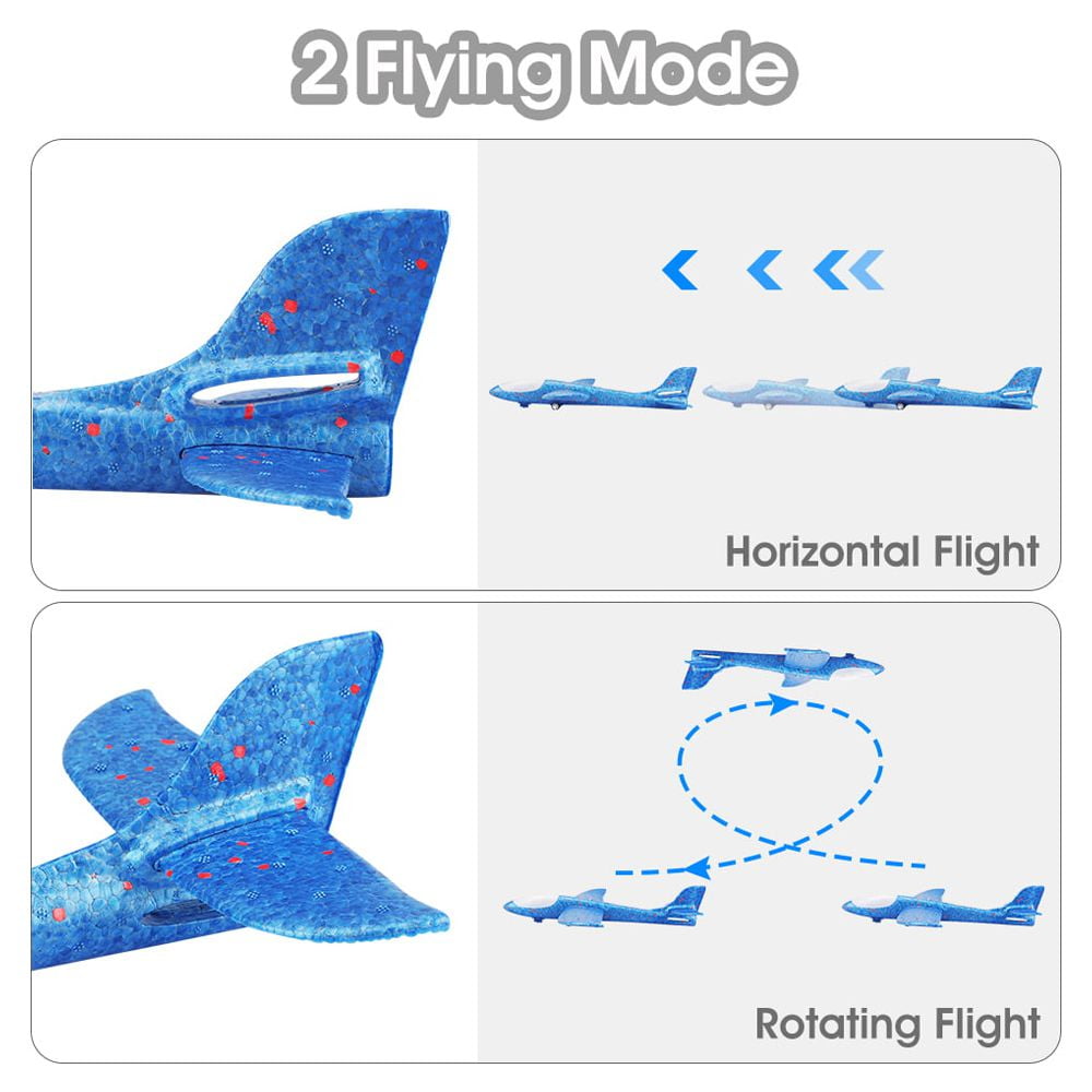 Bluejay 2-Pack LED Foam Airplane Launcher Set: Ultimate Outdoor Flying & Shooting Game - Image 4