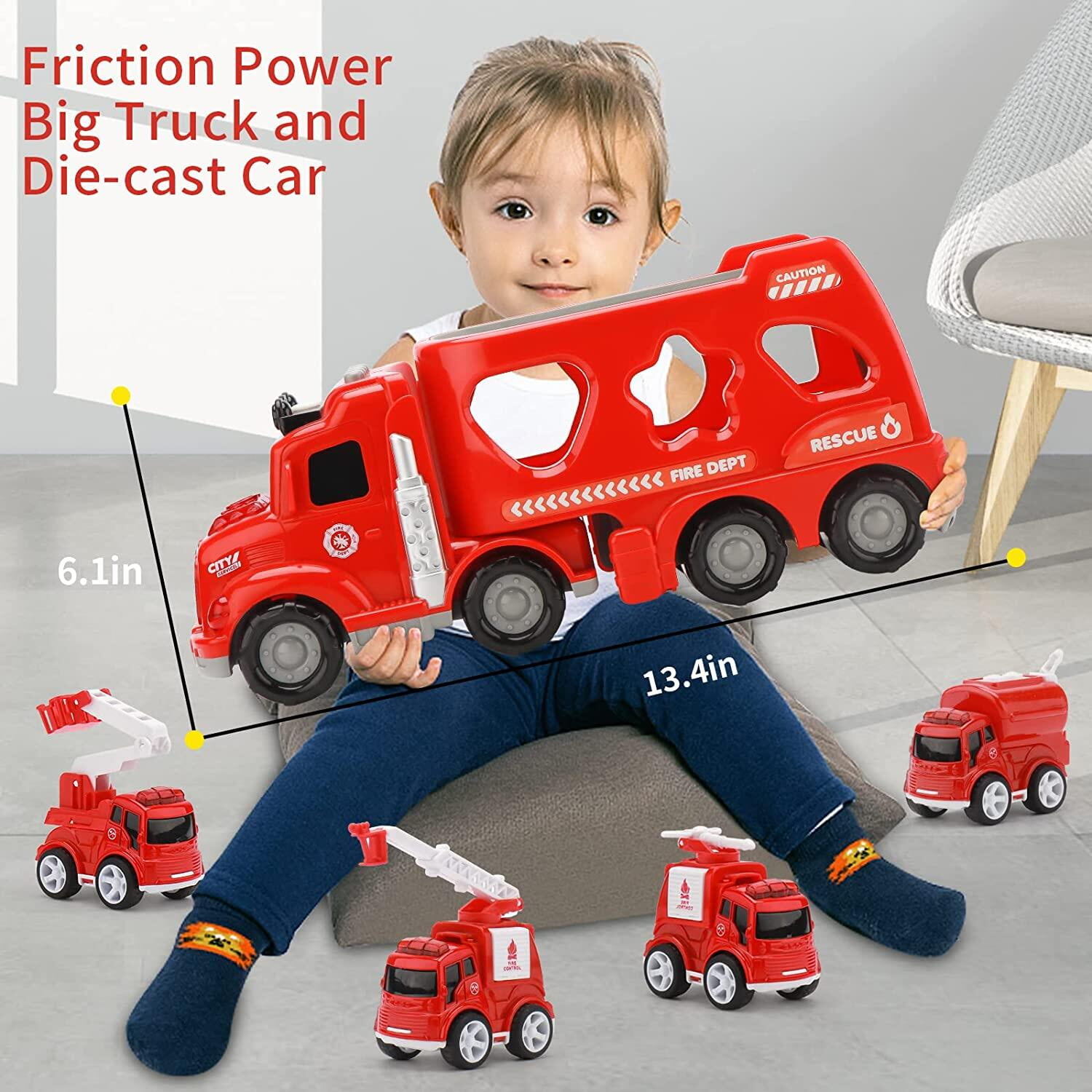 DIY Mist Spray Fire Fighting Vehicle Series Playset - Image 3