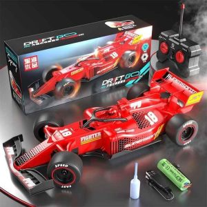 Turbo-Drift F1 Formula Remote Control Racer – High-Speed RC Car with LED Lights & Mist Spray Effect