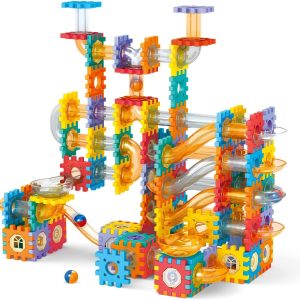 Ultimate 286-Piece Marble Run Masterpiece – Mega Gear-Tile Building Block Set