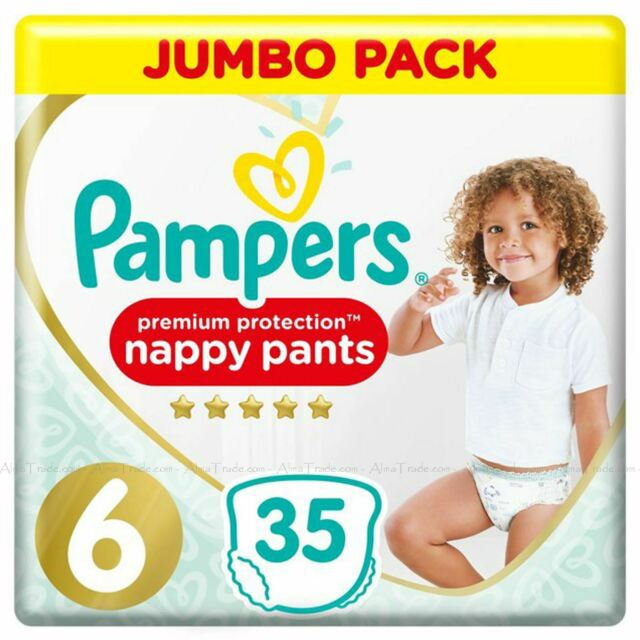 Pampers Premium Protection Nappy Pants (Size 6) - Image 2