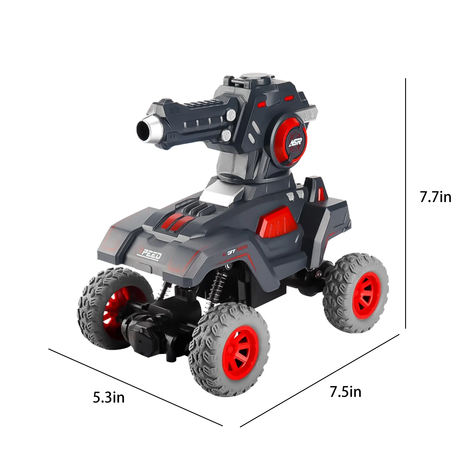 Off-Road RC Battle Tank – High-Speed Remote Control Water Bomb Launcher - Image 5