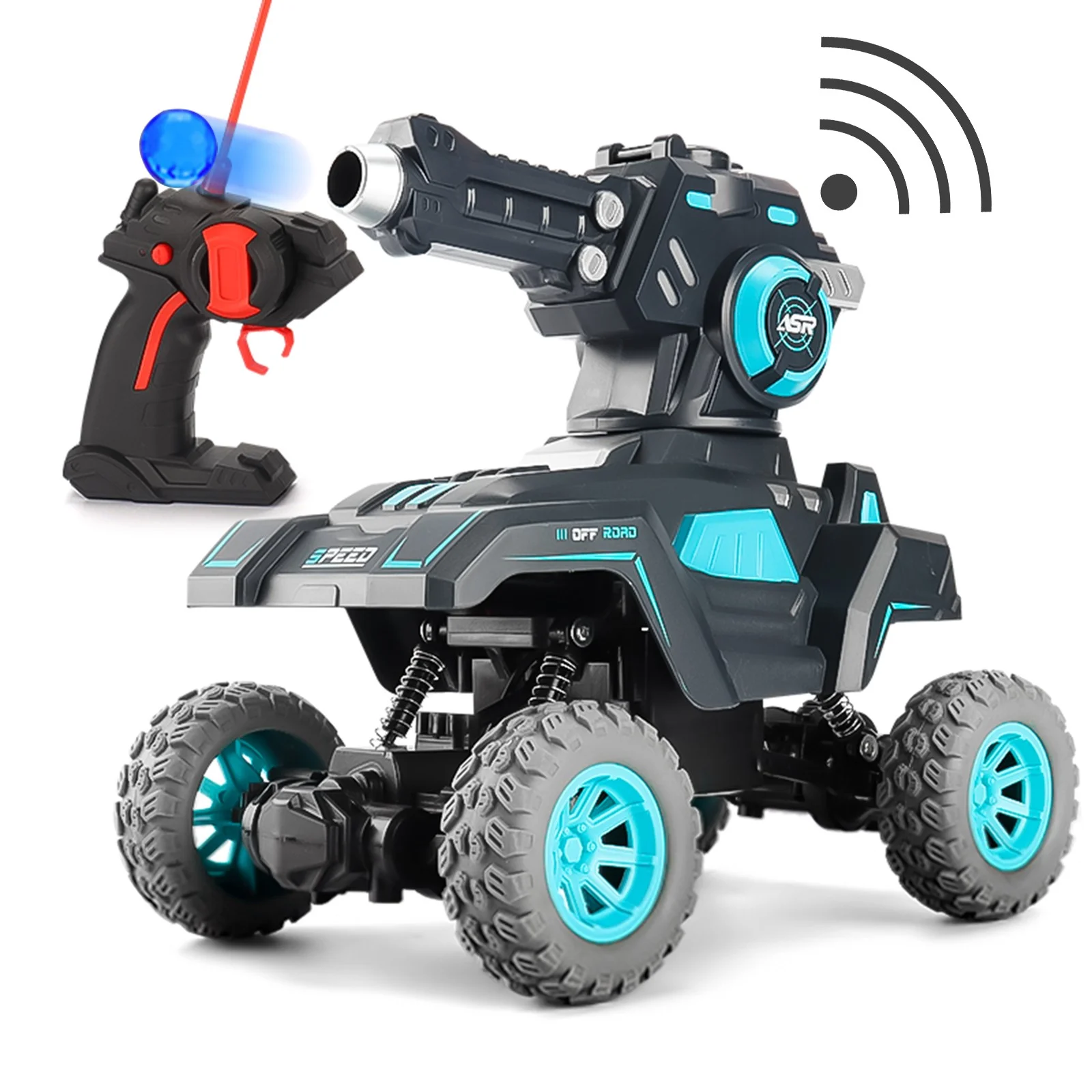 Off-Road RC Battle Tank – High-Speed Remote Control Water Bomb Launcher - Image 4