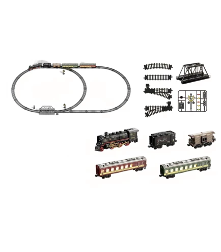 Classic Steam Engine Train Set with Smoke & Steam Simulation - Image 11