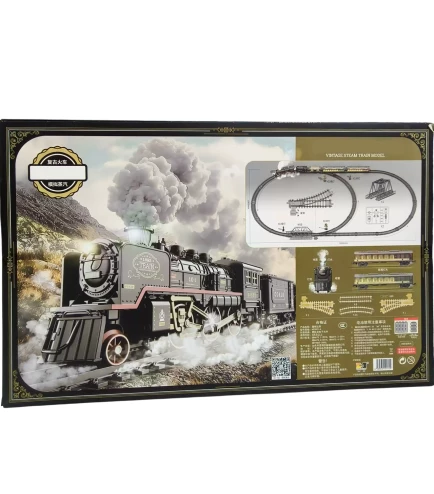 Classic Steam Engine Train Set with Smoke & Steam Simulation - Image 10