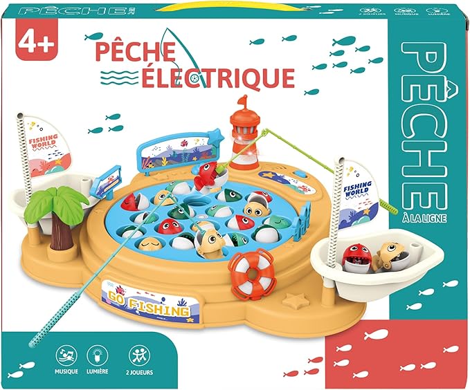 Electric Fishing Hero – Musical Rotating Fishing Toy Set (Model: 156-26C) - Image 14