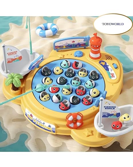 Electric Fishing Hero – Musical Rotating Fishing Toy Set (Model: 156-26C)