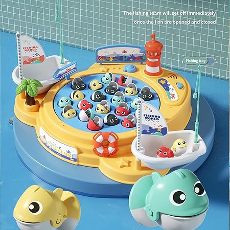Electric Fishing Hero – Musical Rotating Fishing Toy Set (Model: 156-26C) - Image 5