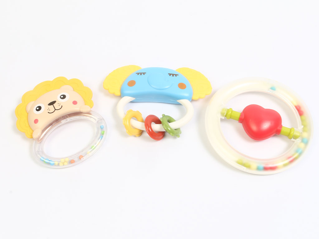 Bibi-inn প্রিমিয়াম ১০ পিস বেবি হ্যান্ডবেল এবং টিথার র্যাটল সেট - Image 7