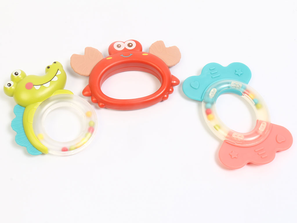 Bibi-inn প্রিমিয়াম ১০ পিস বেবি হ্যান্ডবেল এবং টিথার র্যাটল সেট - Image 6