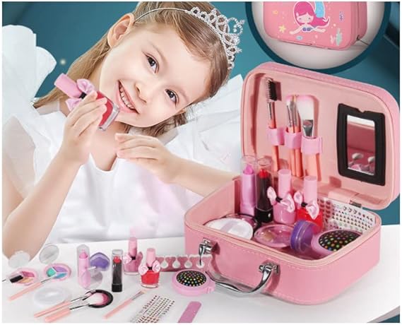 বাচ্চাদের জন্য অল-ইন-ওয়ান বিউটি মেকআপ ব্যাগ সেট - Image 12