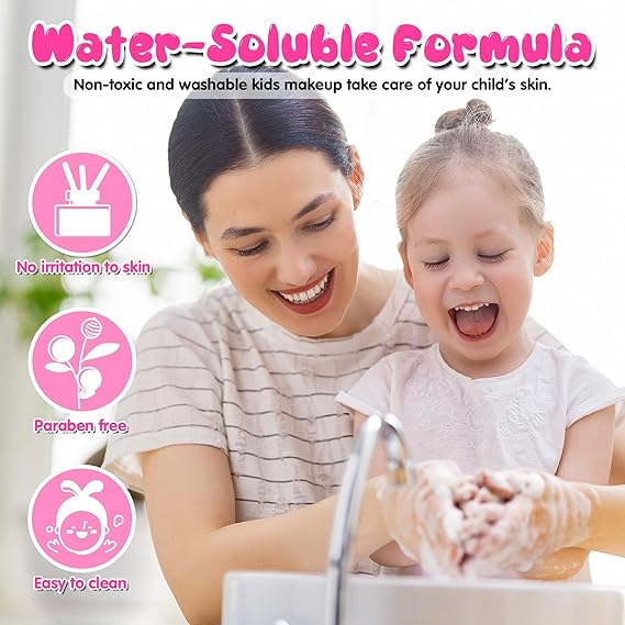 বাচ্চাদের জন্য অল-ইন-ওয়ান বিউটি মেকআপ ব্যাগ সেট - Image 10