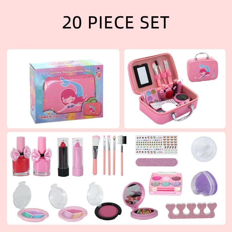 বাচ্চাদের জন্য অল-ইন-ওয়ান বিউটি মেকআপ ব্যাগ সেট - Image 5