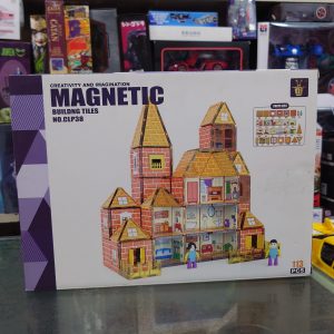 Magnetic House Building Tiles Play Set 113 pcs
