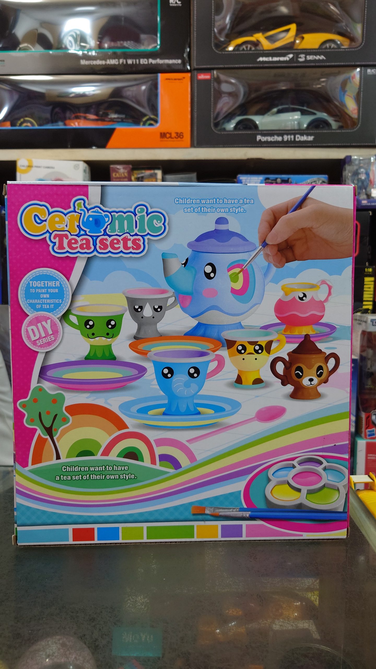 ১৮ পিস ডিআইওয়াই (DIY) সিরামিক টি সেট – রঙ করার খেলনা - Image 14