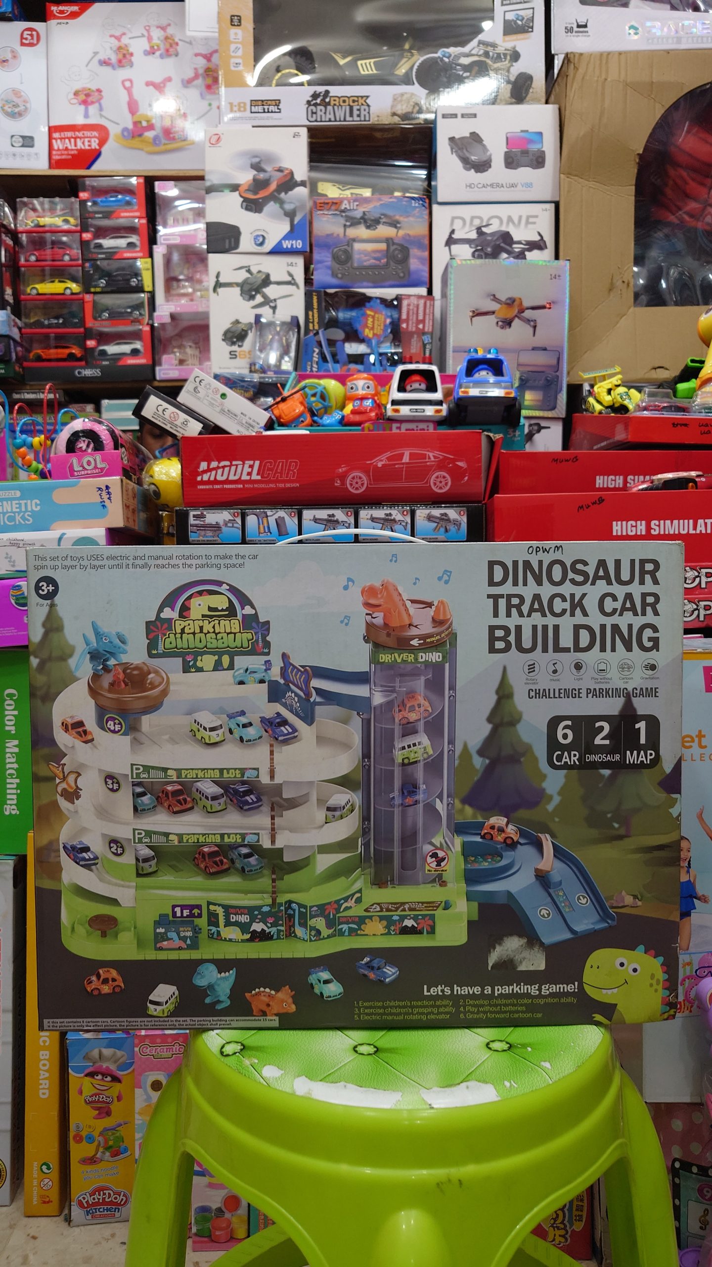 Dinosaur Track Car Building Building - Challenge Parking Game for Kids - Image 3