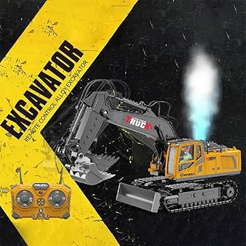 Engineering Team: 11/13 Channel Remote Control Alloy Excavator with Spray Function - Image 13