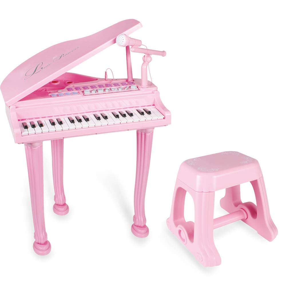 Musical Education Electronic Organ: Children's Grand Piano with Microphone and Chair Set - Image 8
