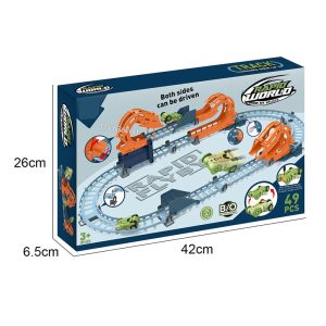 Rapid World: Rapid Flyby 49-Piece Stunt Racing Track Set