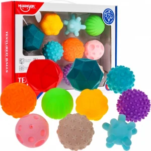 Huanger 10-Piece Multi-Textured Sensory Ball Set for Infants