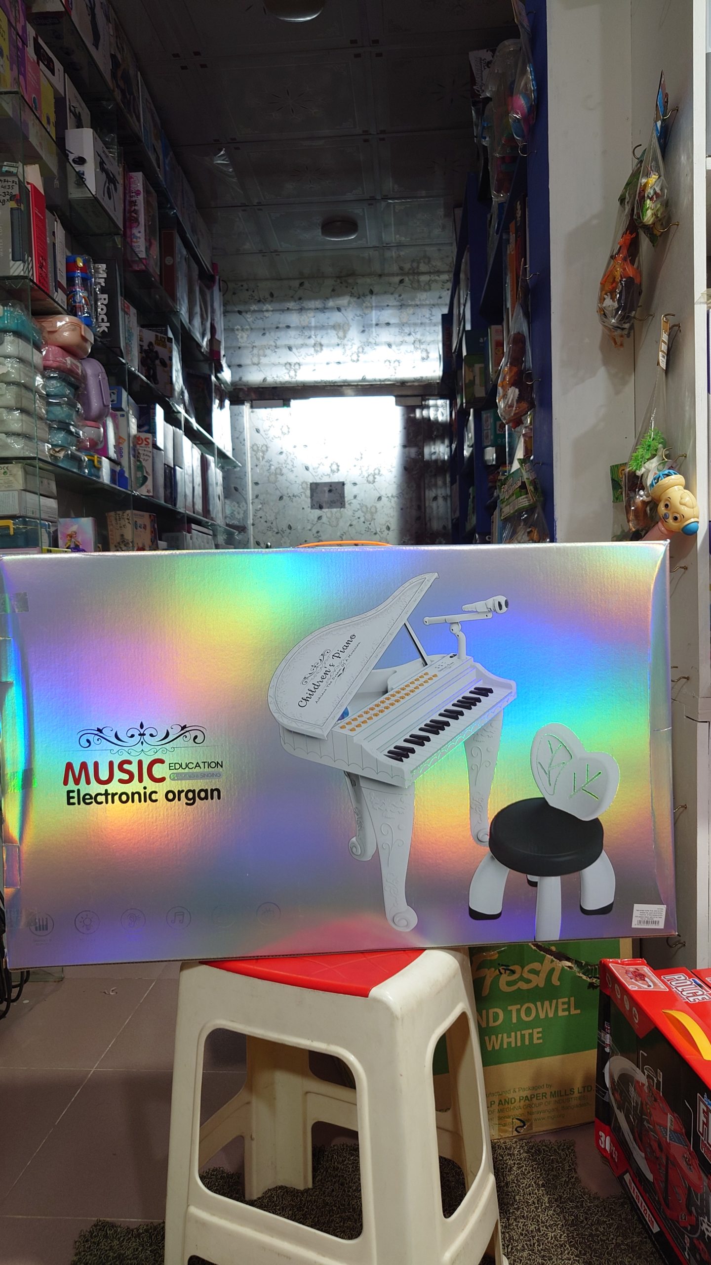 Musical Education Electronic Organ: Children's Grand Piano with Microphone and Chair Set - Image 2