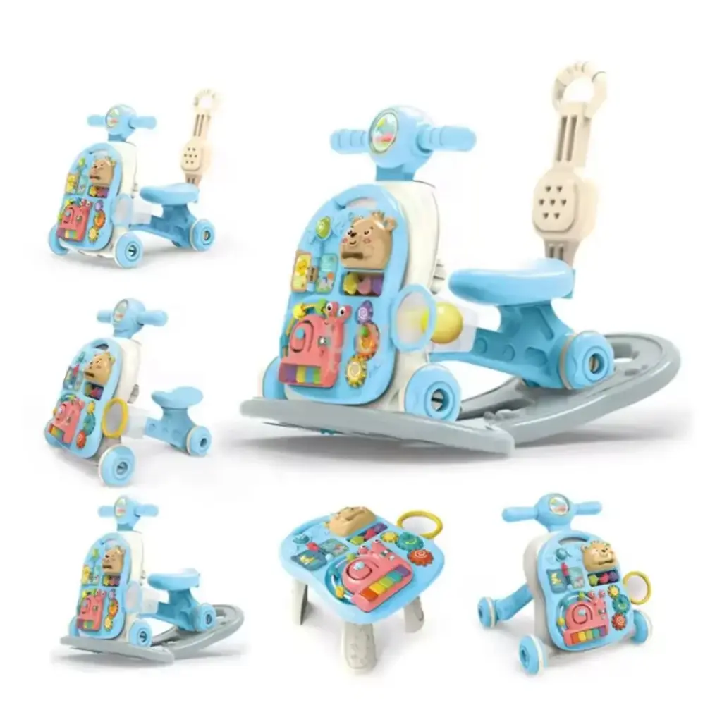 6-in-1 Multi-functional Baby Rocking Car & Walker with Music & Lights - Image 7