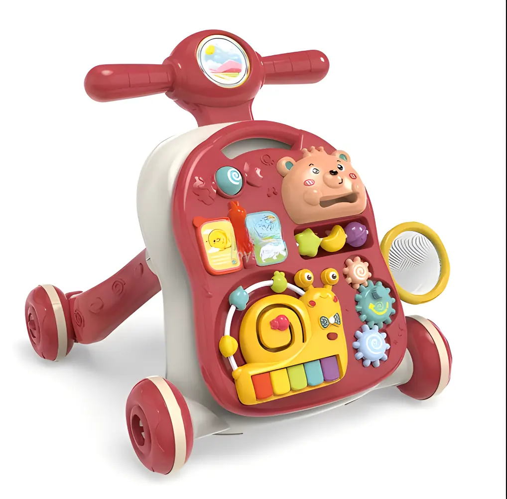 6-in-1 Multi-functional Baby Rocking Car & Walker with Music & Lights - Image 4