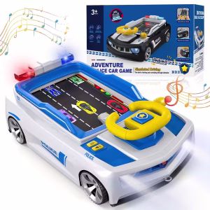 Adventure Police Car: 2-in-1 Simulated Driving & Racing Game Console