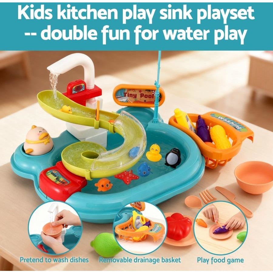 Dream DIY 2-in-1 Kitchen Sink & Fishing Play Pool Set - Image 8