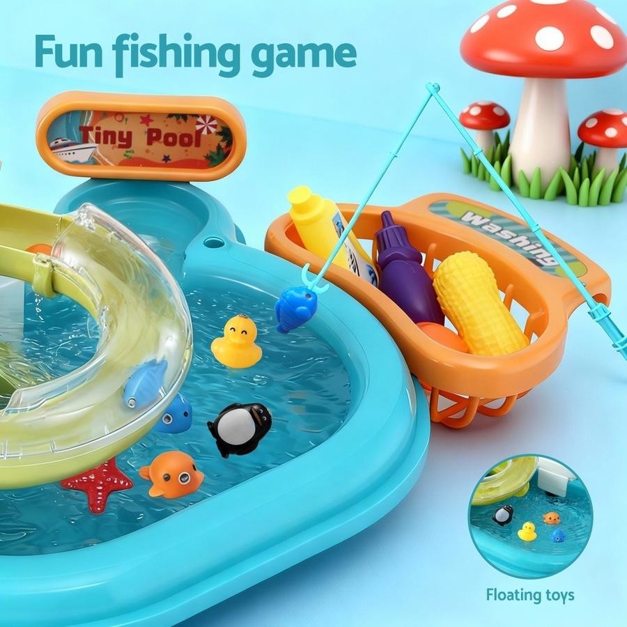 Dream DIY 2-in-1 Kitchen Sink & Fishing Play Pool Set - Image 10