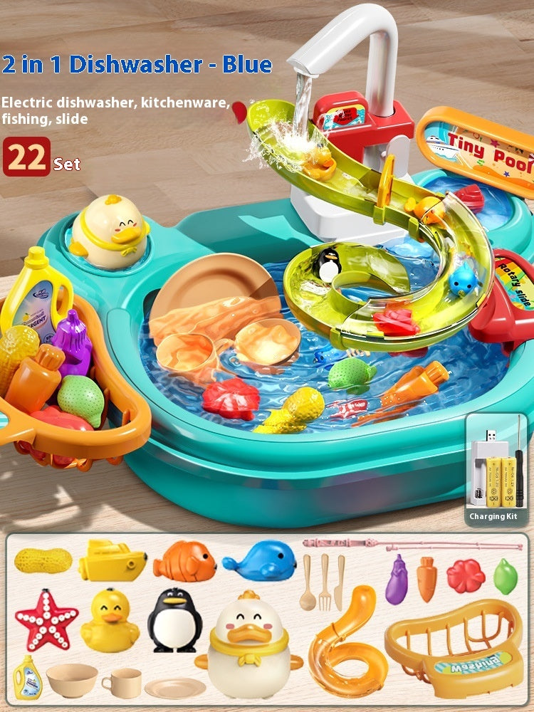 Dream DIY 2-in-1 Kitchen Sink & Fishing Play Pool Set - Image 5