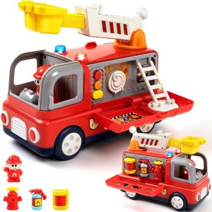 Kids' Interactive Fire Truck Play Set – Educational Musical Toy for Toddlers