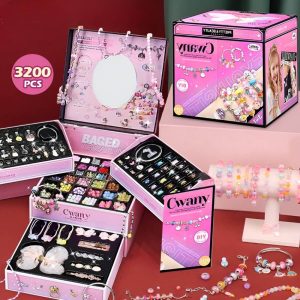 Cwany 3200 PCS Ultimate DIY Jewelry & Bracelet Making Kit