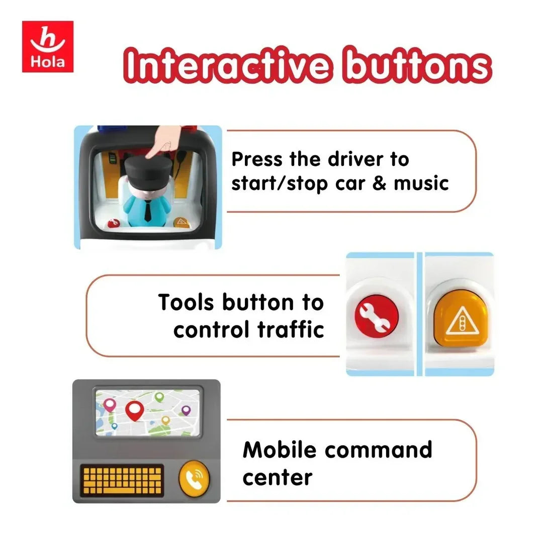 Hola Toys Early Learning Police Car - Image 8