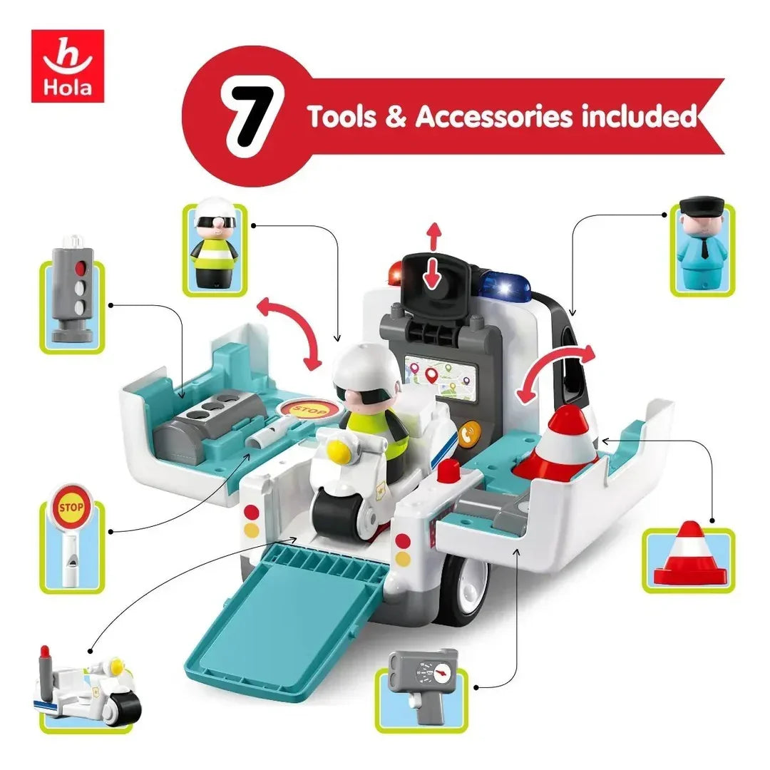 Hola Toys Early Learning Police Car - Image 7