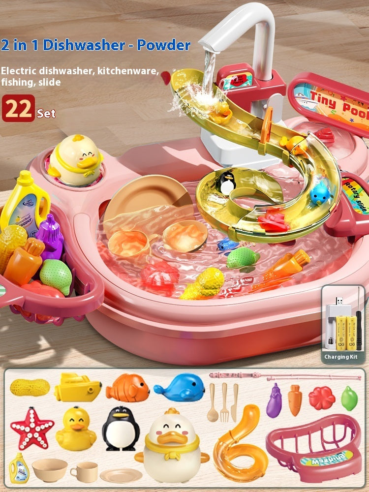 Dream DIY 2-in-1 Kitchen Sink & Fishing Play Pool Set - Image 7