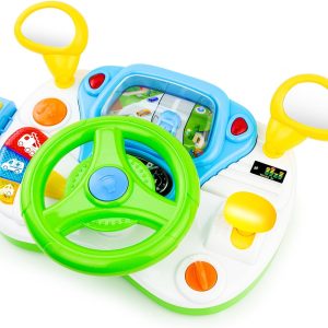 Interactive Driving Simulator Musical Toy with Steering Wheel & Gear Shift